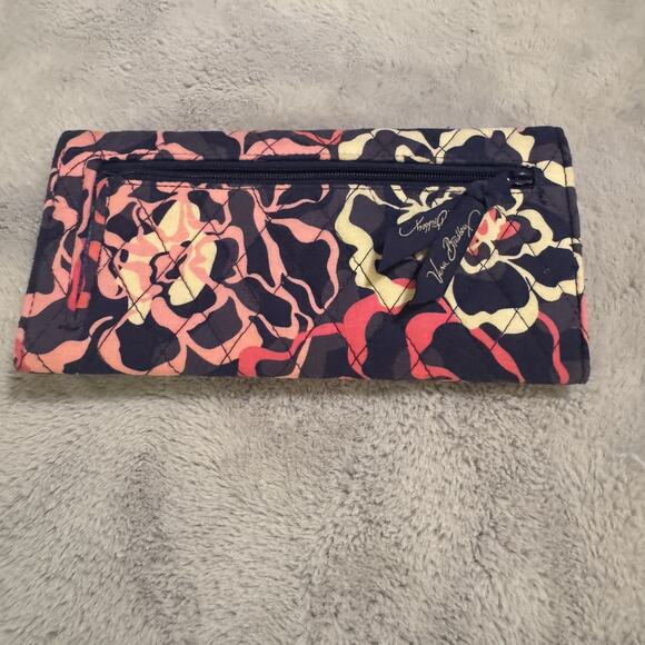 Vera Bradley KATALINA PINK Wristlet Organizer Long Wallet Checkbook Card - Picture 3 of 4